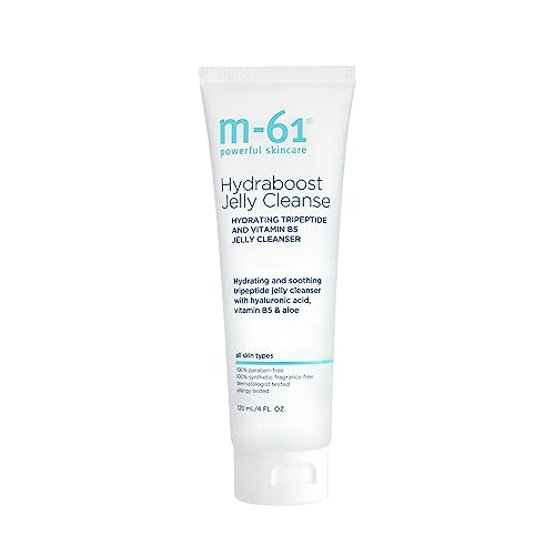 m-61 PowerGlow Pro+ Cleanse | Retexturizing, Brightening Milky Cleanser With Gentle Physical Exfoliators, Glycolic, Salicylic, Lactic Acid, 4 Fl Oz