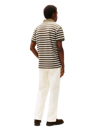 Image of Tommy Hilfiger Men's Short Sleeve Polo Shirts in Classic Fit with Stretch and Organic Pique Cotton