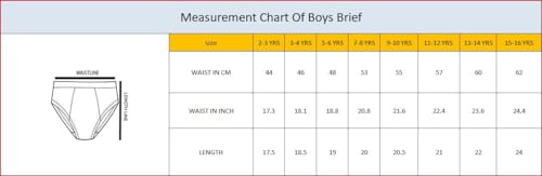 Image of CHARM N CHERISH Boys Cotton Briefs-Pack of 5 Solid Printed Boys Underpant Briefs-Boys Underwear