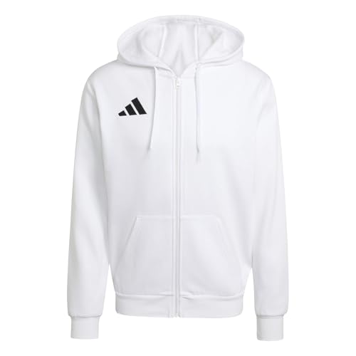 adidas Herren Entrada26 Full Zip Hoodie, White/Black, XL