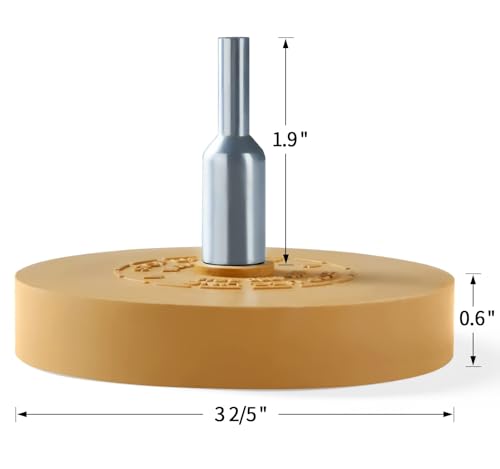 S SATC Decal Eraser Wheel Adhesive Remover Tool with Drill Adapter 4 Pack Rubber Wheel Decal Remover for Drill Emblem Removal Tool for Auto Body Metal Glass