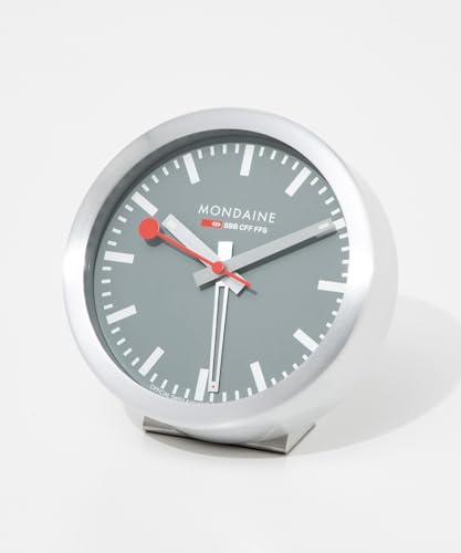 �����f�B�[�� MONDAINE �u�����v A997.MCAL.86SBV2 ALARM CLOCK good grey [���s�A���i]
