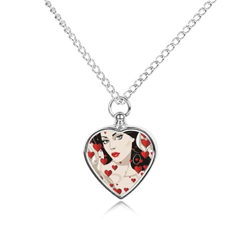 Collier funéraire pour cendres d'animaux pendentif cœur violet