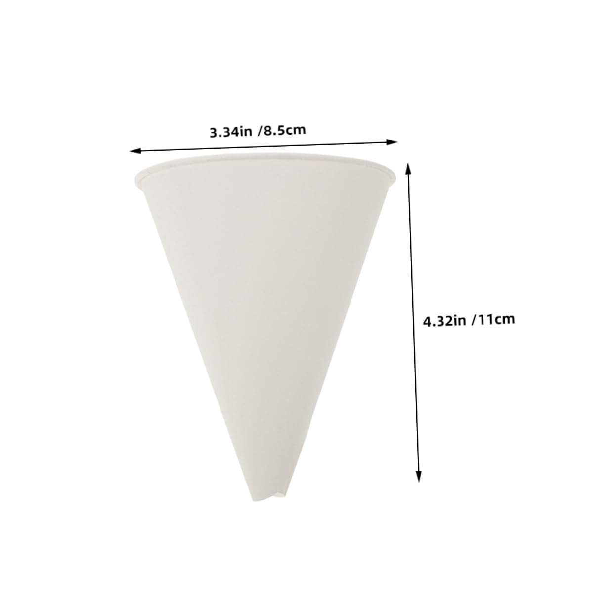 Ciieeo Lot de 120 Set de Set de Entonnoirs à Huile en Papier Blanc Jetables pour Moteur Automobile, Sûrs et Fiables, Pratiques pour Vidanges D'huile Faciles