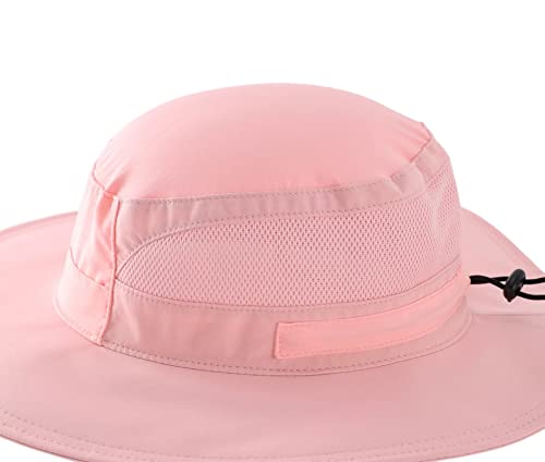 Connectyle Outdoor UV Sun Hat for Toddler Baby Kids Safari Fishing Hat UPF 50+ (as1, Age, 4_Years, 6_Years, Pink) - Thumbnail 2