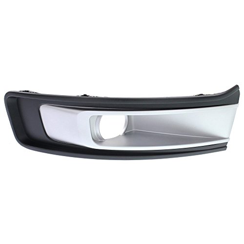 Evan Fischer Fog Light Trim compatible with Flex 13-16 Cover Bezel Black W/Hole Right Side