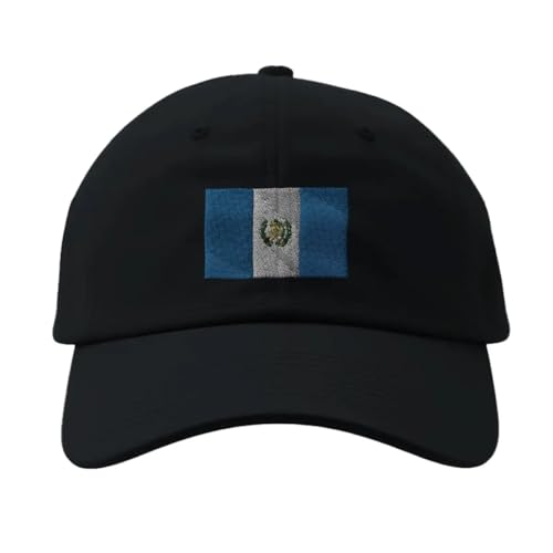 Casquette Drapeau Guatemala Noir : Chapeau de Soleil Ajustable et Brodé