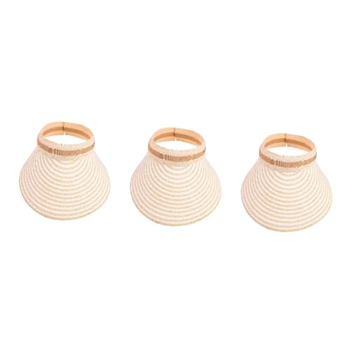 Visière d'été de jardinage en paille pour femme - Idéal pour le jardin