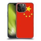 Head Case Designs China Chinese Country Flags 2 Soft Gel Case Compatible with Apple iPhone 15 Pro Max
