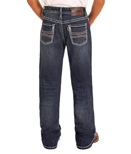 Rock & Roll Denim Boys' Hooey Regular Fit Bootcut Jeans