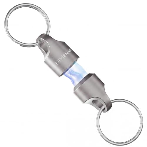 Image of KeySmart MagConnect Magnetic Key Holder for Purse, Key Chains for Car Keys - Detachable Key Ring Quick Release Keychain