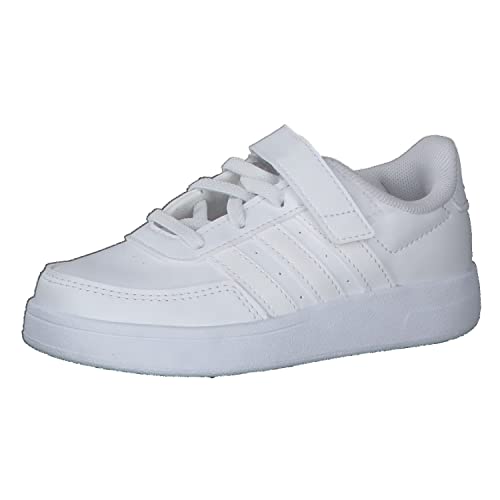 adidas Breaknet Lifestyle Court Elastic Lace and Top Strap Shoes, Zapatillas de Tenis, Cloud White/Cloud White/Grey One, 38 EU