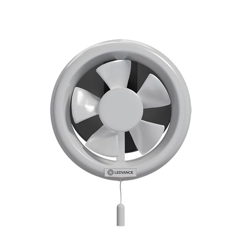 Image of LEDVANCE Round Exhaust Fan 6 inch (150 mm) | Suitable for Kitchen, Bathroom & Washroom | Protection from Birds | Pull Cord Ensures Convenience | 100% Copper Motor | Round Shape | 2 Year Warranty