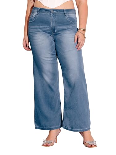 Image of Miss Chase A+ Women's Bootcut High Rise Regular Length Stretchable Denim Jeans