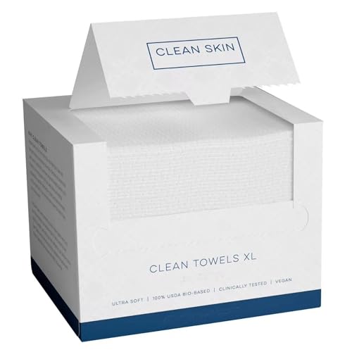 Disposable Face Towel 10” x 12” Ultra-Soft and Highly Absorbent Disposable Tissues for Everyday Comfort and Freshness