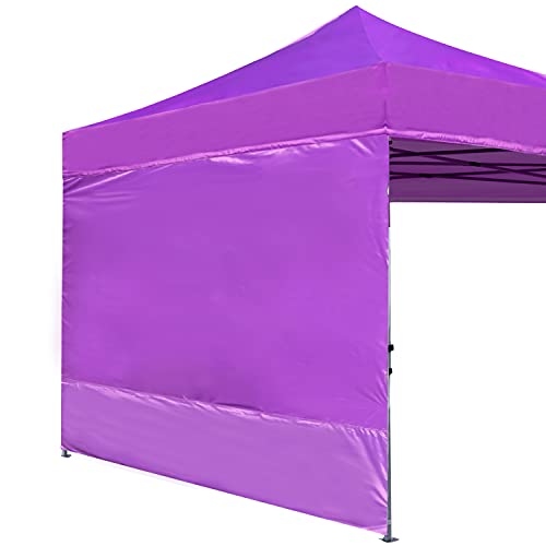 Image of ABCCANOPY Instant Canopy SunWall 10x10 FT No Frame or Top, Purple
