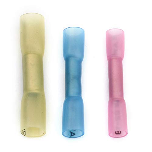 120 Stück, isoliert, wasserdicht, Wärmeschrumpfklemmen, Sealbutt, elektrisch, Kabelverbinder, Crimpklemmen, Set, 22-10 AWG