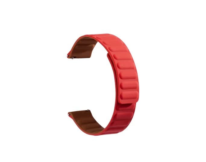 BANDLET Red Silicone Magetic Poppy Universal WatchBand 22mm (B0BYP38SX7) Amazon Price History, Amazon Price Tracker
