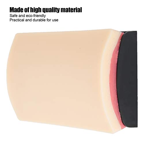 Image of Silicone Human Skin Injection Pad Training Model, Simulation Human Skin Incision Suture Training Model, Injection Practice Pad Module for Nurse Student Practice, 3 Skin Layers