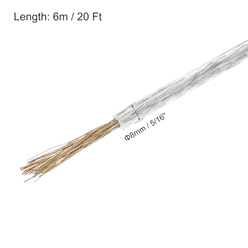 Cable de acero de 8 mm con vinilo transparente antioxidante 2