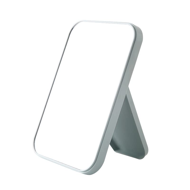 Mockery Multi-use Makeup Mirror, Foldable Makeup Mirror Simple Portable Makeup Mirror Princess Mirror Square Mirror Foldable Makeup Mirror Square Table Makeup Cosmetic Mirror for Women (Blue)-image-48