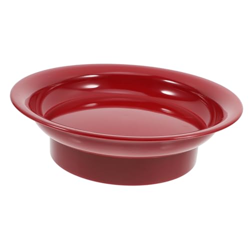 HEALLILY Frutero de plástico rojo para aperitivos y para uso en fiestas en casa, cesta de frutas decorativa ligera para encimera de cocina