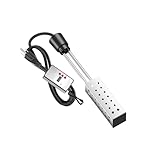 TopHomer US Standard Immersion Water Heater 1500W Quick Heating with 2 Options for Home and Outdoor Use (Thermostatic US 1500W)