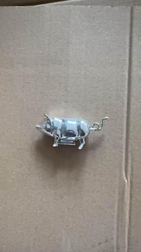 Cinta métrica mini retráctil con diseño de cerdito vintage miniatura 2