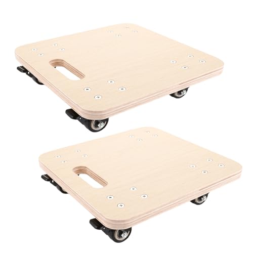 APACALI 2er Set Transportroller aus Holz – 30x30 cm Rollbretter Transport, 18 mm Dicke, 320 kg Tragkraft, Möbelroller für Umzug & Transport APACALI 2er Set Transportroller aus Holz – 30x30 cm Rollbretter Transport, 18 mm Dicke, 320 kg Tragkraft, Möbelroller für Umzug & Transport