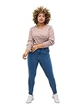 Zizzi Große Größen Damen Super Slim Amy Jeans mit hoher Taille Gr 48W / 78 cm Light Blue