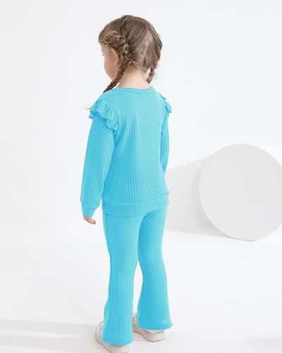 Image of Weebaby Toddler Girl Clothes Infant Girl Sweatsuit Baby Pant Set Outfits Fall Winter Clothing Little Clothes for Girl
