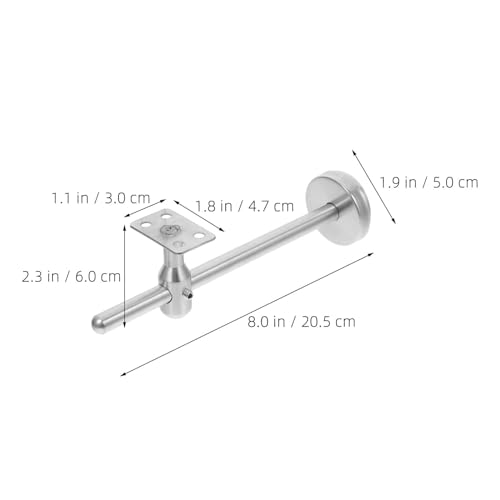 Soporte para pasamanos de acero inoxidable macizo, fijación elegante para barandilla interior 3