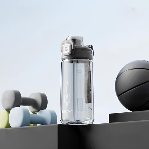 Image of THE VENTI SHOTAY COOL Unbreakable Water Bottle with Sipper BPA Free Tritian, Leak-Proof Water Bottle Ideal for Office, Sports, School, Gym (560ML-Black)