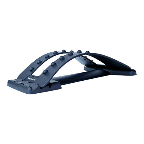 OR8 Wellness - OR8 Wellness Magic Back Stretcher Lumbar Correction Pad Back Support Device Upper and Lower Back Spine and Muscle Pain Relief Relax Posture Corrector with Acupressure Points Black