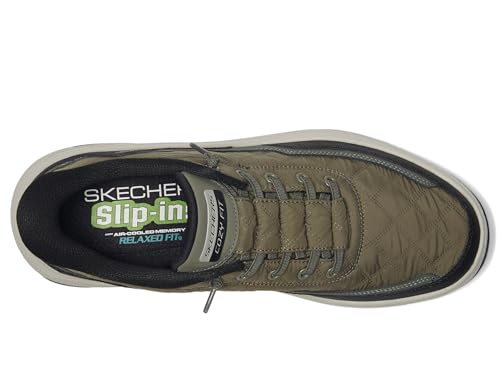 Skechers Skechers Men's Urban Explore Cozy Fit Hands Free Slip-in Sneaker,Olive,9