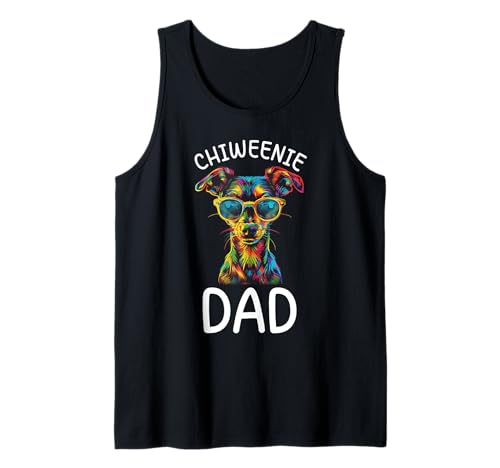 Chiweenie Lovers Design Chiweenie Dad para hombre Camiseta sin Mangas