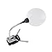 Produktbild IDEALEBEN 2x Fach Tischlupe Arbeitslupe mit 2 LED Lichters und 8x Fach Vergrößerungslinse, Multifunktionsfuß