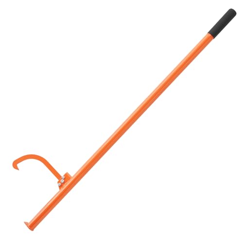 VEVOR Fällheber 1500 mm Stammheber aus Stahl Stammwender Forsthaken für Stämme mit max. 81cm Forstwirtschaftswerkzeug Fällhilfe mit Doppelfunktion zum Rollen & Festklemmen von Stämmen