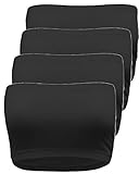 TL Women's 4 Pieces Bandeau Bra, Seamless Active Base Layer, Wirefree Tube Top Cleavage Coverup, Junior or Plus Size 4 Packs: BLK_BLK_BLK_BLK One Size