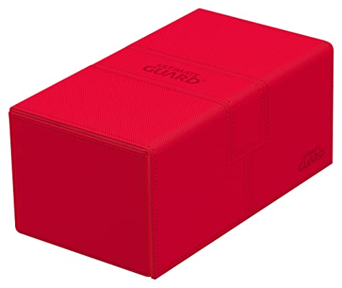 Ultimate Guard Twin Flip`n`Tray 200+ XenoSkin Monocolor Rot – Ansicht 1