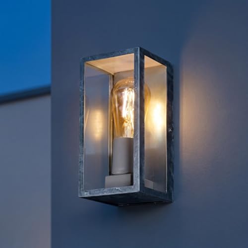 Aplique de pared exterior vintage E27 resistente a la intemperie IP44 para iluminación de fachadas