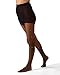 MeMoi Women's Sheer All-Over Faux Pearl Trimmed Fashion Tights Black M-L