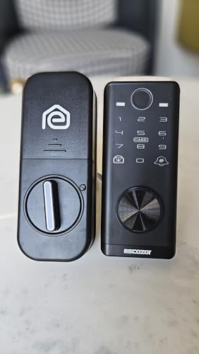 Image of Escozor DL01 Smart Deadlock Digital Keyless Fingerprint Lock for Safety Door,Bedroom & Office with Password,Smart Card,Mechanical Keys & WiFi Smart Life Mobile App Control