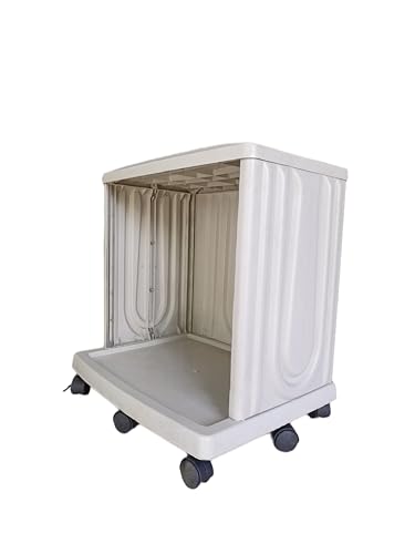 Image of Jindal Double Tubular Inverter Battery Trolley | Strong & Convenient | Unmatched Strength & Durability | for Double Tall Tubular Battery | Hard Unbreakable Plastic | with 9 Wheels (White)