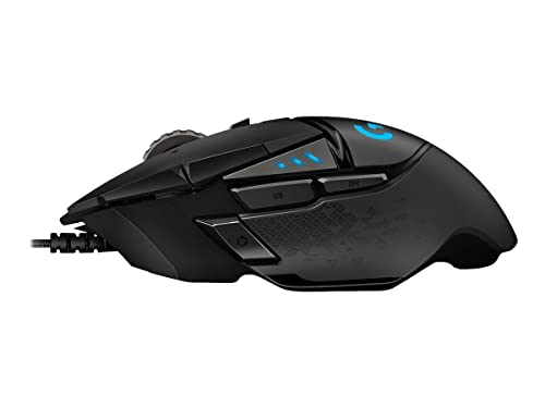 502 HERO Mouse Gaming Prestazioni Elevate, Sensore HERO 25K, 25.600 DPI, RGB, Pesi Regolabili, 11 Pulsanti Programmabili, Memoria Integrata, PC/Mac/Laptop, Nero - Mouse gaming - Immagine 5