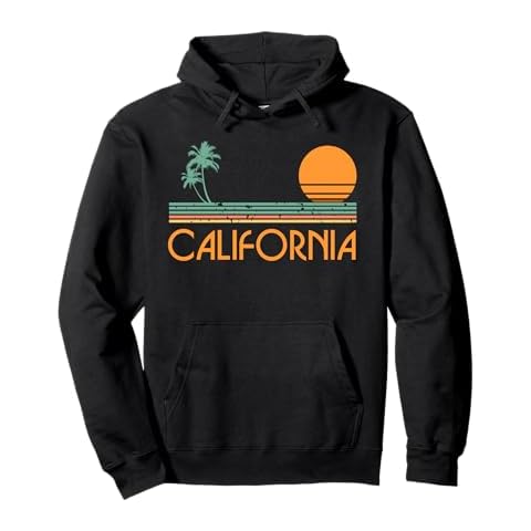 Vintage California Beach Pullover Hoodie Cover