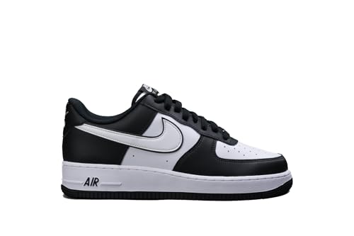 Nike Men's Air Force 1 '07 Basketball Shoe, Black/White-black, 12