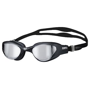 ARENA The One Mirror Unisex-Schwimmbrille für Erwachsene, Schwimmbrille mit Großen Verspiegelten Gläsern, Antibeschlag-Behandlung, UV-Schutz, Selbstjustierender Nasensteg, Orbit-Proof-Dichtungen