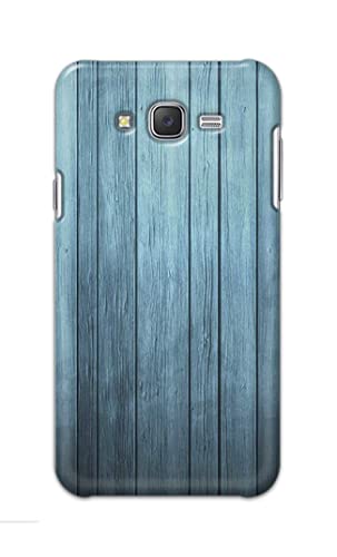 Image of Printed Hard Back Cover Case for Samsung Galaxy J7 2015 | Samsung J7 NXT Back Cover (Wooden Blue) -1302