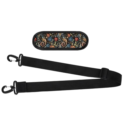 Image of 56 inch Shoulder Strap, Adjustable Thick Soft Universal Replacement Crossbody Handbag Shoulder Strap with Metal Swivel Hooks for Laptop Shoulder Bag /Laptop Messenger Bag /Crossbody Bag